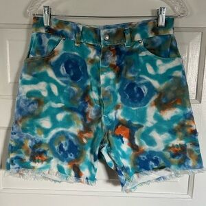 Vintage Big Yank Cutoff Tye Dye Shorts! 30” waist